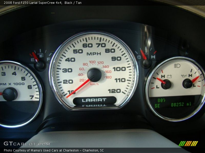Black / Tan 2008 Ford F150 Lariat SuperCrew 4x4