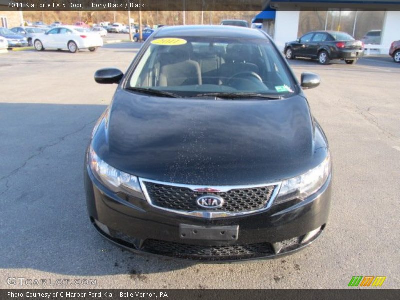 Ebony Black / Black 2011 Kia Forte EX 5 Door