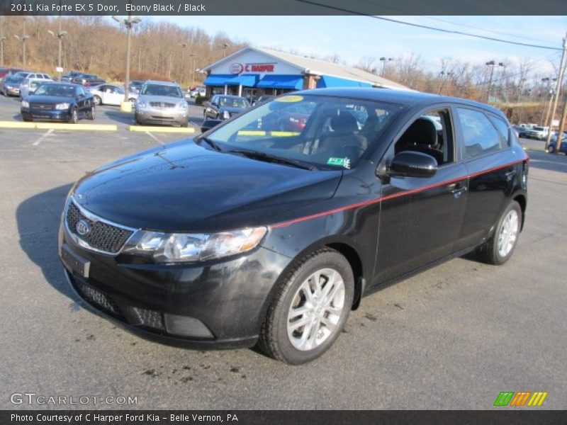 Ebony Black / Black 2011 Kia Forte EX 5 Door