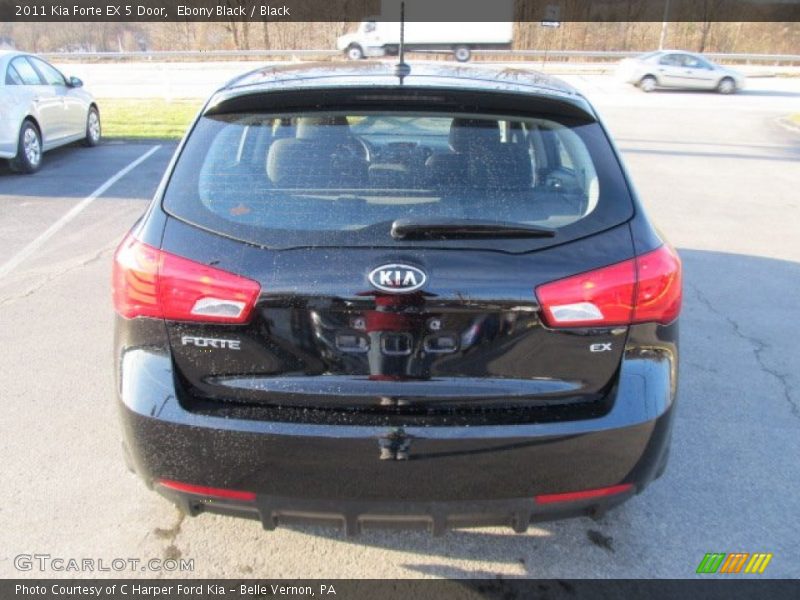 Ebony Black / Black 2011 Kia Forte EX 5 Door
