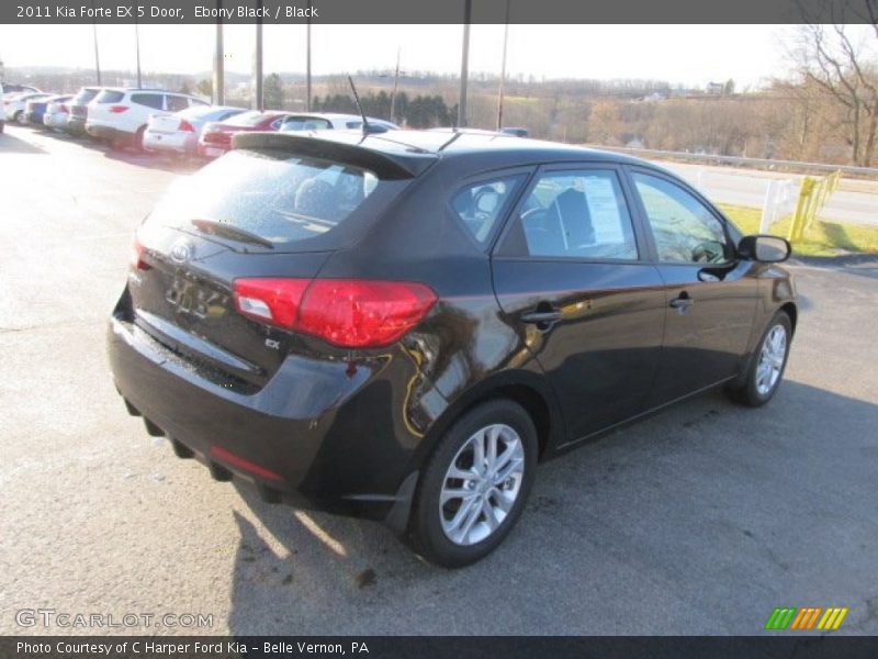 Ebony Black / Black 2011 Kia Forte EX 5 Door