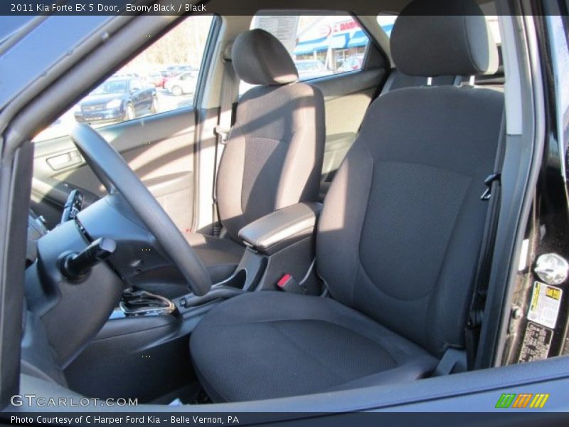 Ebony Black / Black 2011 Kia Forte EX 5 Door