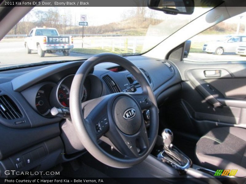 Ebony Black / Black 2011 Kia Forte EX 5 Door