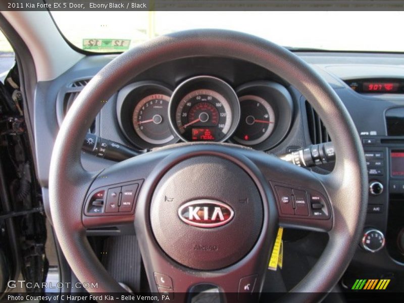 Ebony Black / Black 2011 Kia Forte EX 5 Door