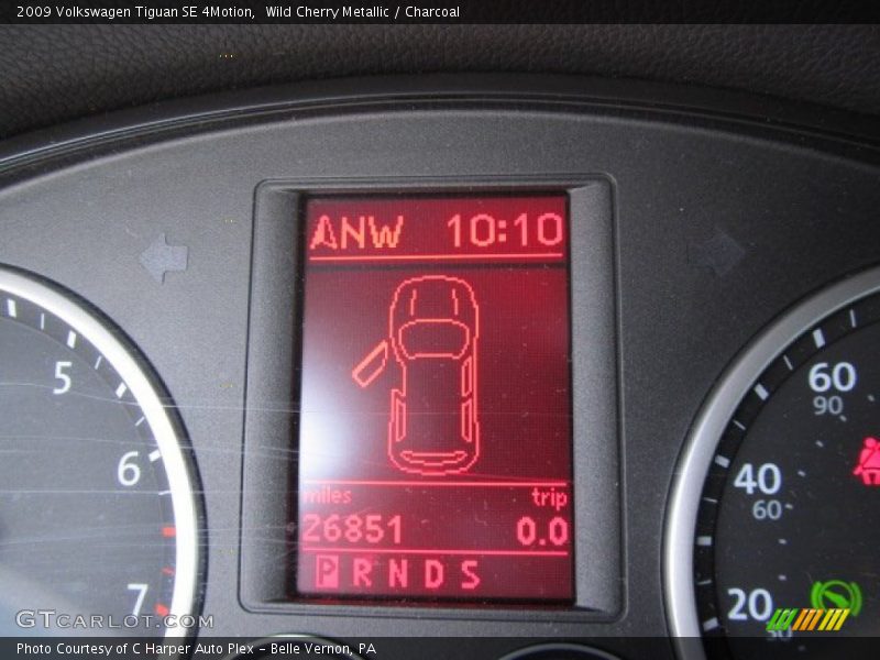 Wild Cherry Metallic / Charcoal 2009 Volkswagen Tiguan SE 4Motion