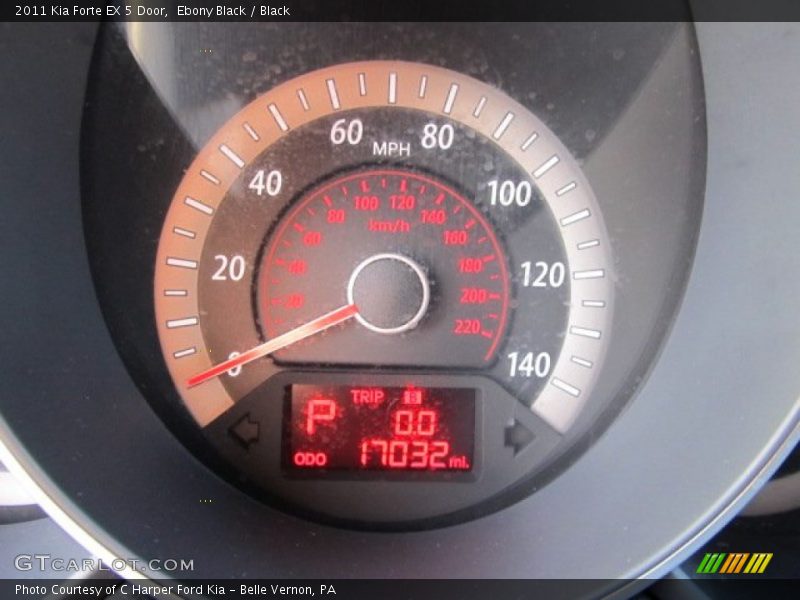 Ebony Black / Black 2011 Kia Forte EX 5 Door