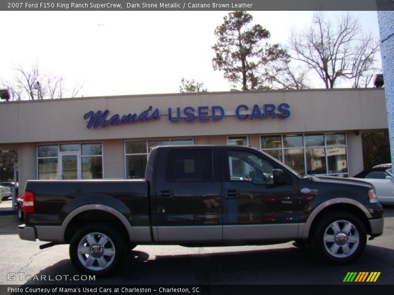 Dark Stone Metallic / Castano Brown Leather 2007 Ford F150 King Ranch SuperCrew