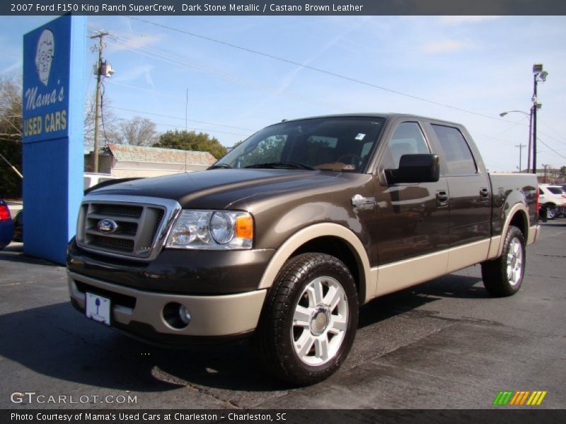 Dark Stone Metallic / Castano Brown Leather 2007 Ford F150 King Ranch SuperCrew