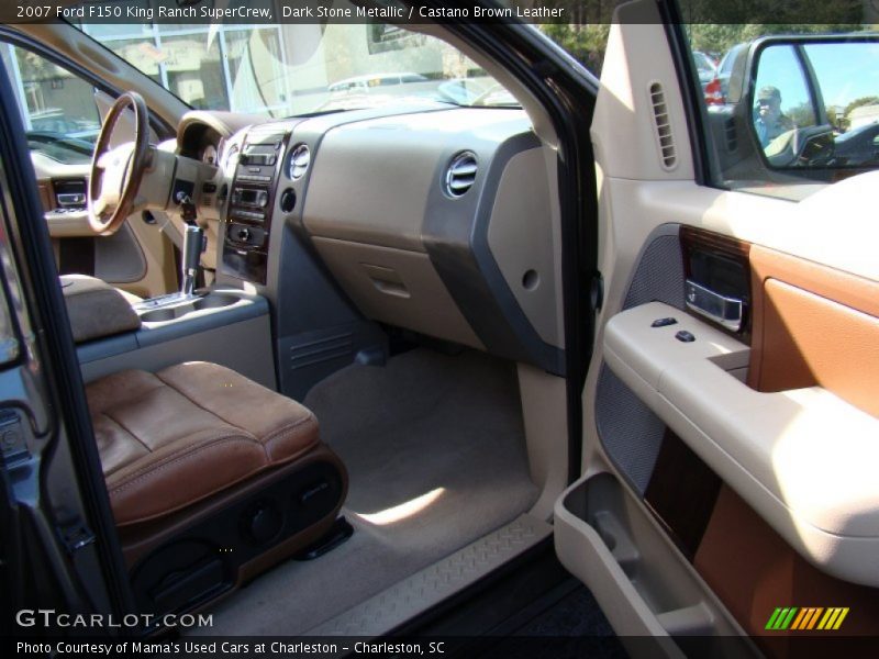 Dark Stone Metallic / Castano Brown Leather 2007 Ford F150 King Ranch SuperCrew