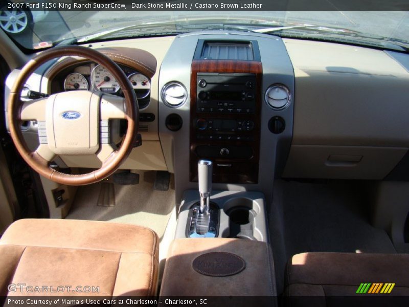Dark Stone Metallic / Castano Brown Leather 2007 Ford F150 King Ranch SuperCrew