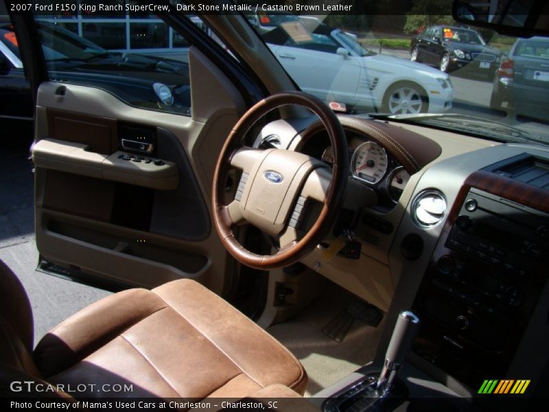 Dark Stone Metallic / Castano Brown Leather 2007 Ford F150 King Ranch SuperCrew