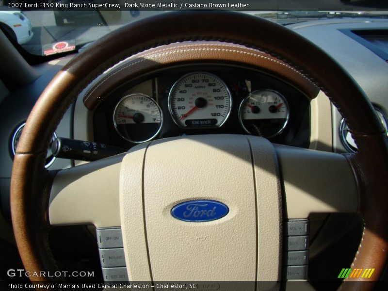 Dark Stone Metallic / Castano Brown Leather 2007 Ford F150 King Ranch SuperCrew