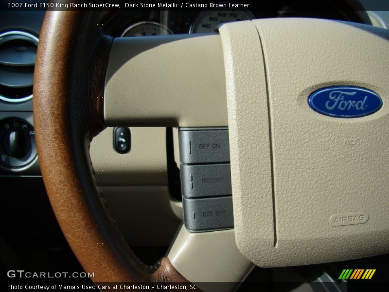 Dark Stone Metallic / Castano Brown Leather 2007 Ford F150 King Ranch SuperCrew