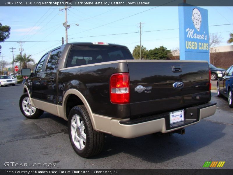Dark Stone Metallic / Castano Brown Leather 2007 Ford F150 King Ranch SuperCrew