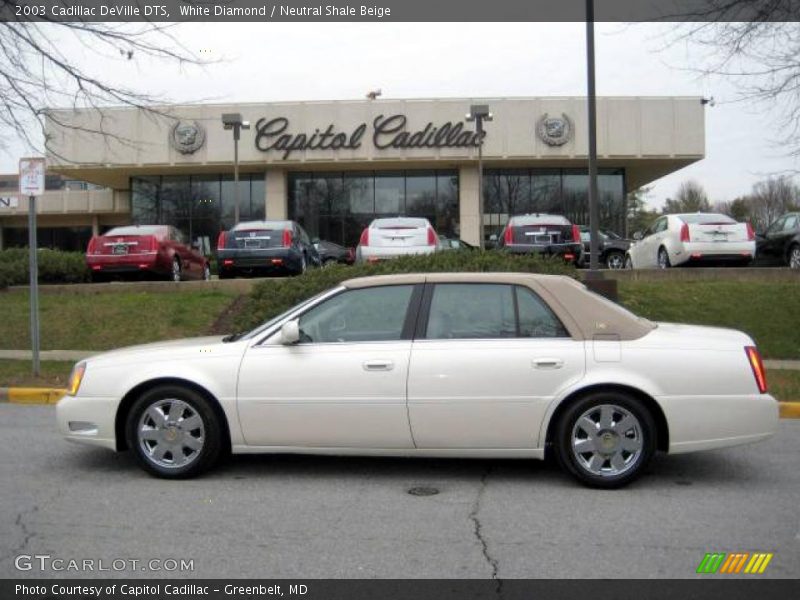 White Diamond / Neutral Shale Beige 2003 Cadillac DeVille DTS