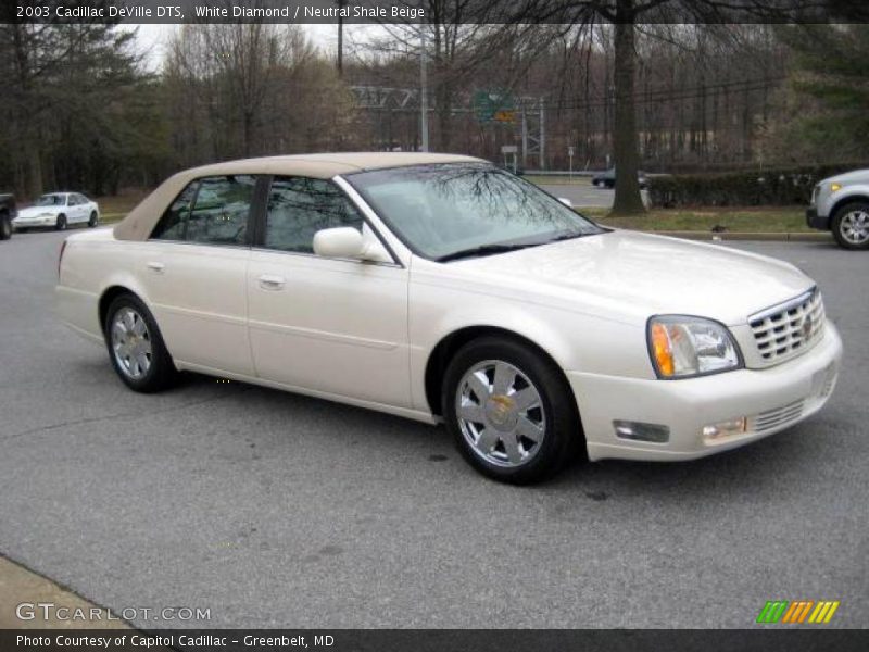 White Diamond / Neutral Shale Beige 2003 Cadillac DeVille DTS