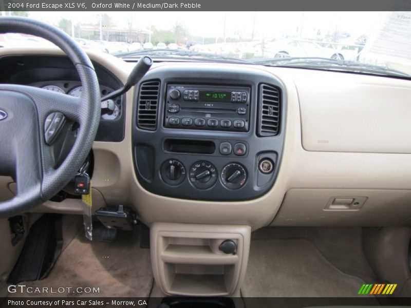 Oxford White / Medium/Dark Pebble 2004 Ford Escape XLS V6
