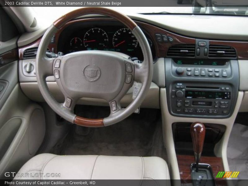 White Diamond / Neutral Shale Beige 2003 Cadillac DeVille DTS