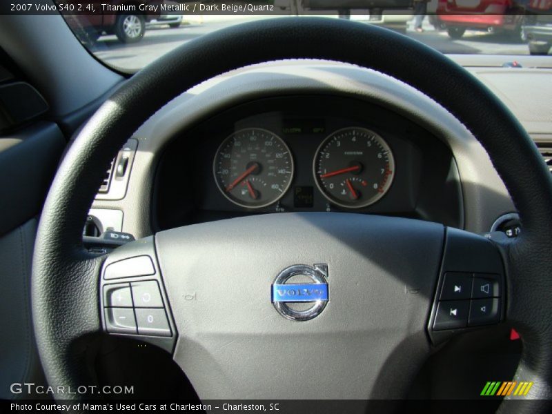Titanium Gray Metallic / Dark Beige/Quartz 2007 Volvo S40 2.4i