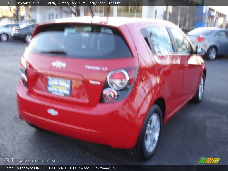 Victory Red / Jet Black/Dark Titanium 2012 Chevrolet Sonic LT Hatch