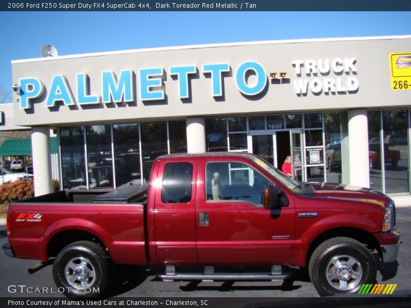 Dark Toreador Red Metallic / Tan 2006 Ford F250 Super Duty FX4 SuperCab 4x4