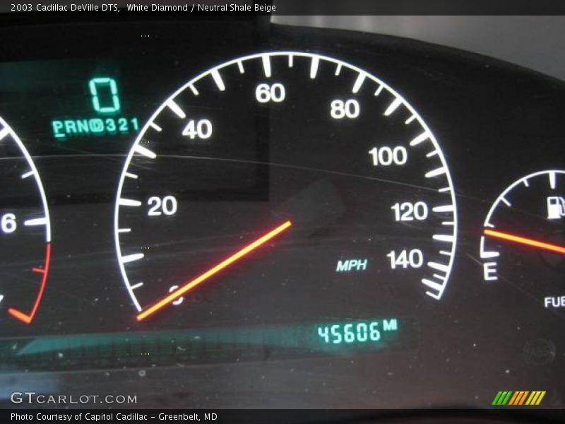 White Diamond / Neutral Shale Beige 2003 Cadillac DeVille DTS