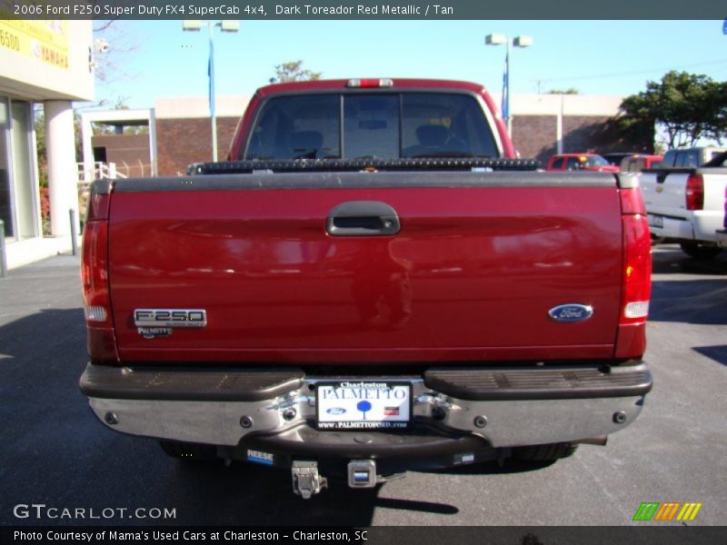 Dark Toreador Red Metallic / Tan 2006 Ford F250 Super Duty FX4 SuperCab 4x4