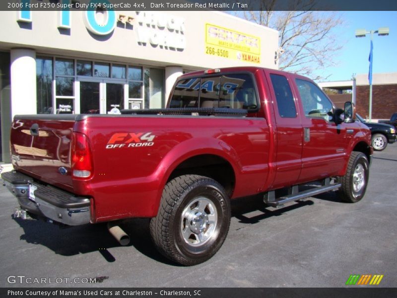 Dark Toreador Red Metallic / Tan 2006 Ford F250 Super Duty FX4 SuperCab 4x4