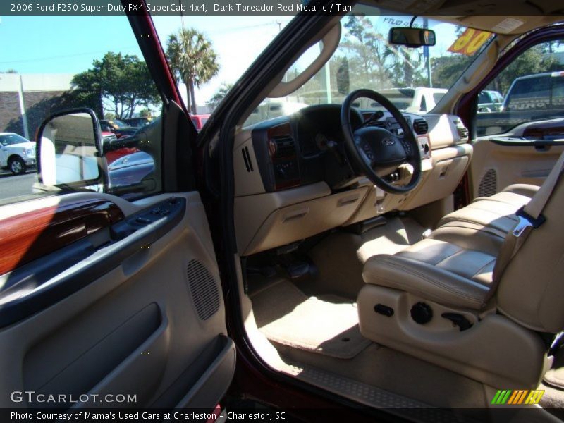 Dark Toreador Red Metallic / Tan 2006 Ford F250 Super Duty FX4 SuperCab 4x4