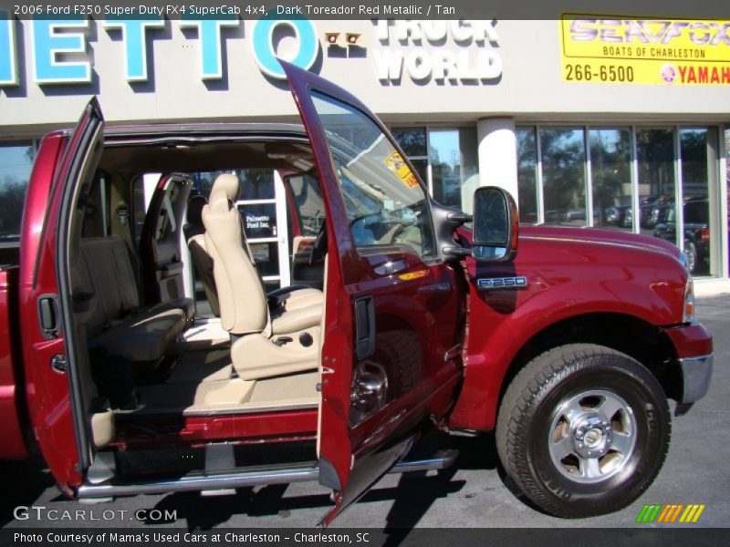 Dark Toreador Red Metallic / Tan 2006 Ford F250 Super Duty FX4 SuperCab 4x4