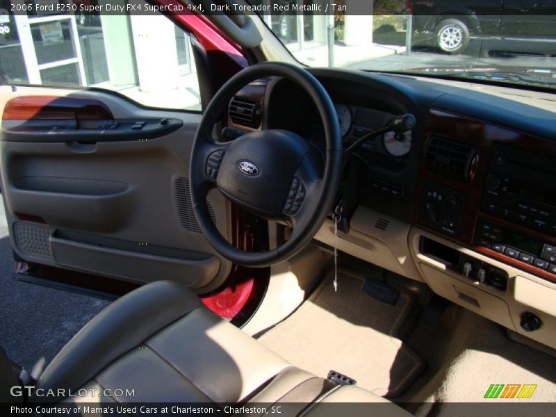 Dark Toreador Red Metallic / Tan 2006 Ford F250 Super Duty FX4 SuperCab 4x4