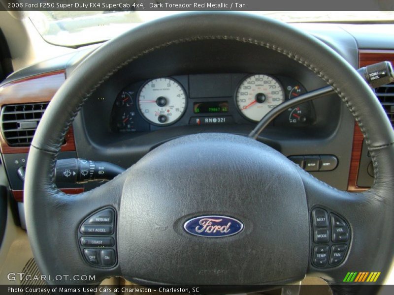 Dark Toreador Red Metallic / Tan 2006 Ford F250 Super Duty FX4 SuperCab 4x4
