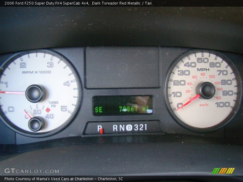 Dark Toreador Red Metallic / Tan 2006 Ford F250 Super Duty FX4 SuperCab 4x4