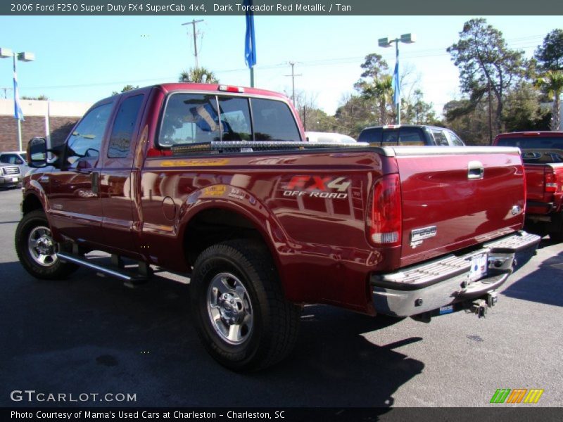 Dark Toreador Red Metallic / Tan 2006 Ford F250 Super Duty FX4 SuperCab 4x4