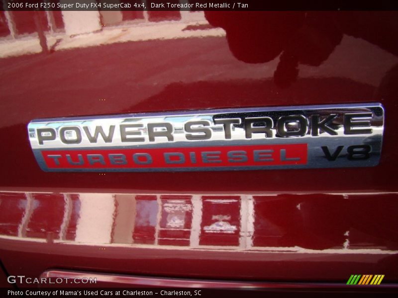Dark Toreador Red Metallic / Tan 2006 Ford F250 Super Duty FX4 SuperCab 4x4