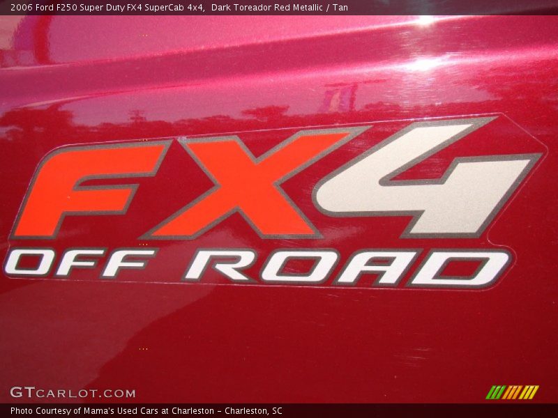 Dark Toreador Red Metallic / Tan 2006 Ford F250 Super Duty FX4 SuperCab 4x4