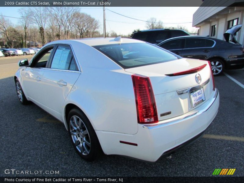 White Diamond Tri-Coat / Ebony 2009 Cadillac CTS Sedan