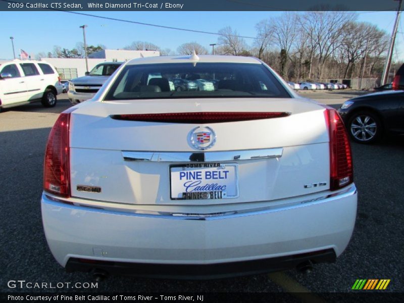 White Diamond Tri-Coat / Ebony 2009 Cadillac CTS Sedan