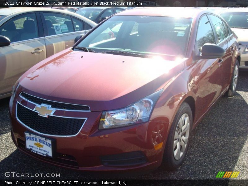 Autumn Red Metallic / Jet Black/Medium Titanium 2012 Chevrolet Cruze LS