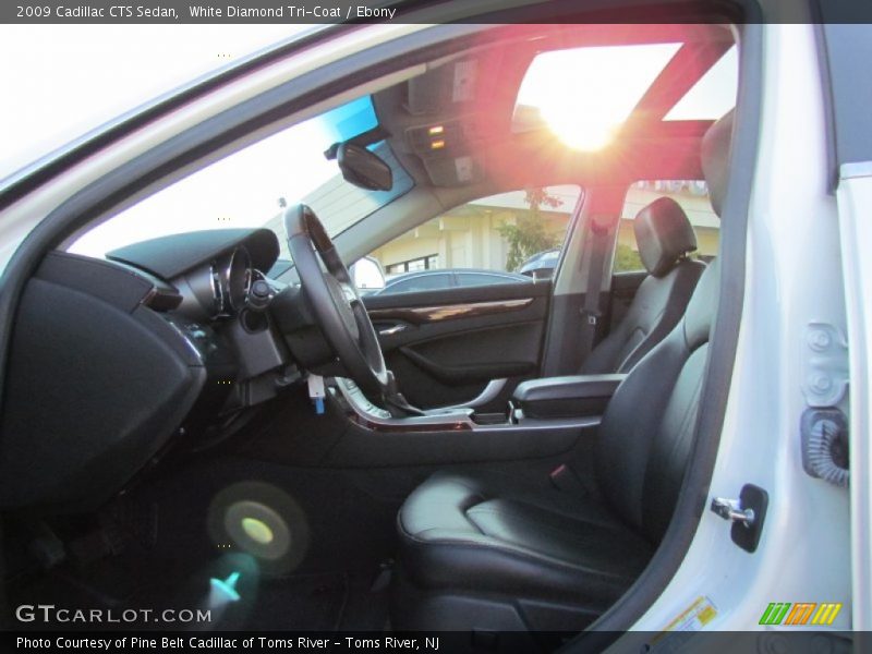White Diamond Tri-Coat / Ebony 2009 Cadillac CTS Sedan