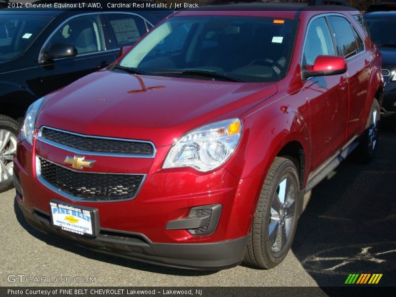 Cardinal Red Metallic / Jet Black 2012 Chevrolet Equinox LT AWD