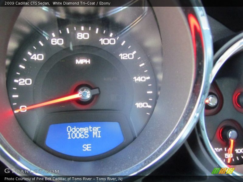 White Diamond Tri-Coat / Ebony 2009 Cadillac CTS Sedan