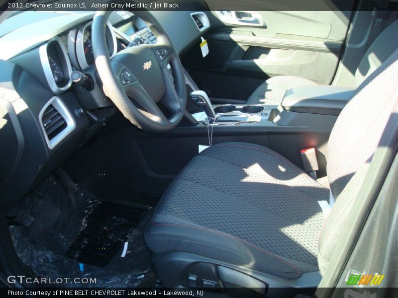 Ashen Gray Metallic / Jet Black 2012 Chevrolet Equinox LS