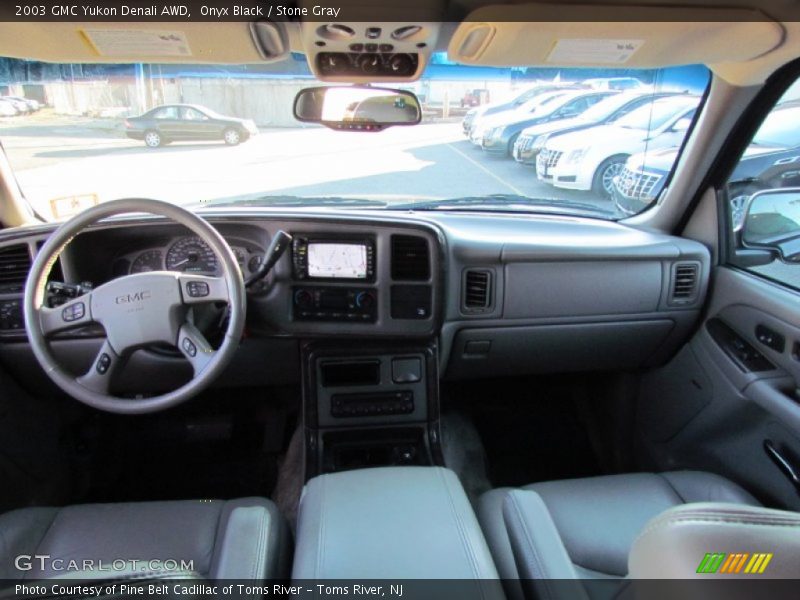 Onyx Black / Stone Gray 2003 GMC Yukon Denali AWD