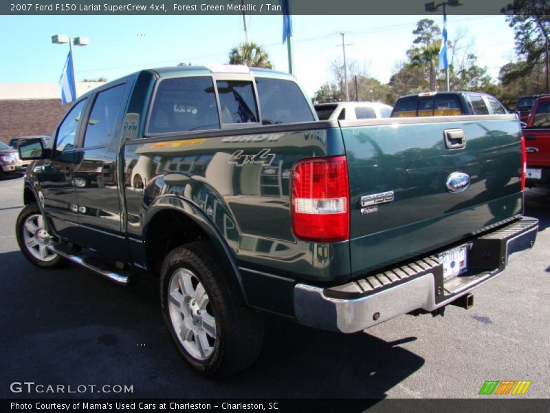 Forest Green Metallic / Tan 2007 Ford F150 Lariat SuperCrew 4x4