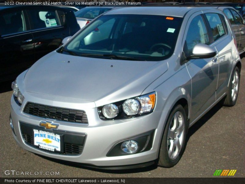 Silver Ice Metallic / Jet Black/Dark Titanium 2012 Chevrolet Sonic LTZ Hatch
