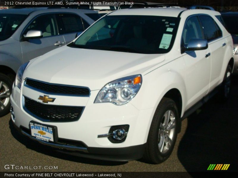 Summit White / Light Titanium/Jet Black 2012 Chevrolet Equinox LTZ AWD