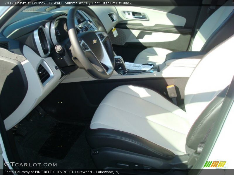 Summit White / Light Titanium/Jet Black 2012 Chevrolet Equinox LTZ AWD