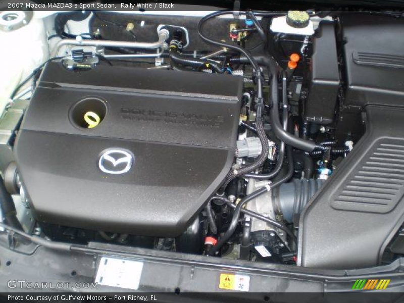 Rally White / Black 2007 Mazda MAZDA3 s Sport Sedan