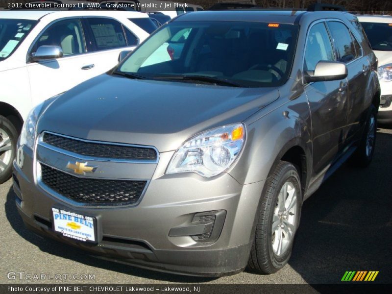 Graystone Metallic / Jet Black 2012 Chevrolet Equinox LT AWD
